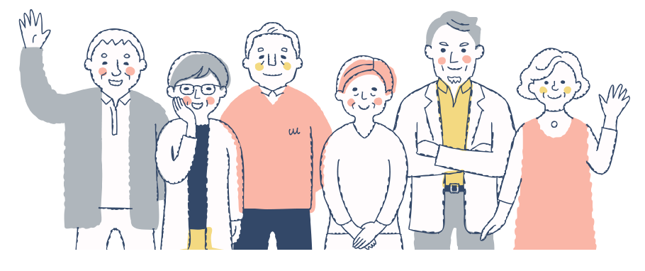 質問をされているお客様のイラスト